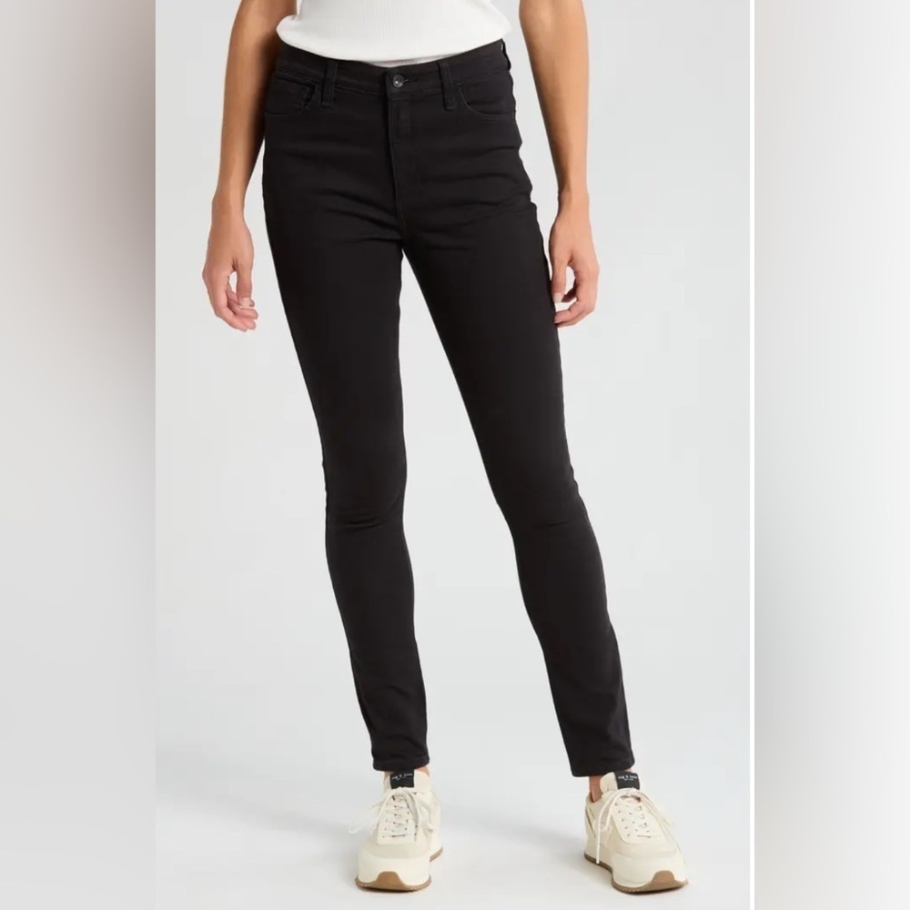 rag & bone Black Skinny Jeans High-Rise Stretch